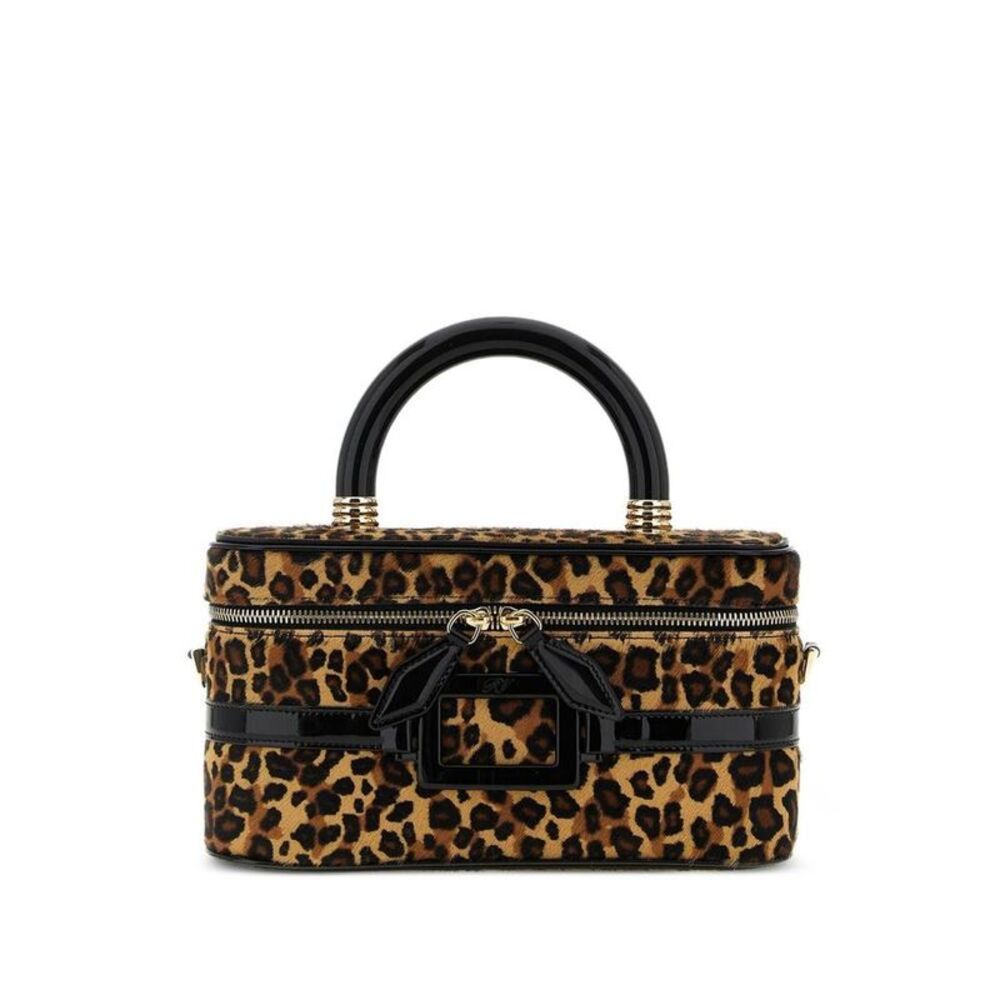 ROGER VIVIER Viv' Choc Buckle Top Handle Bag Women ANIMALIER Handbags